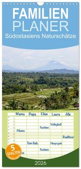 Produktbild: Familienplaner 2026 - S&uuml;dostasiens Natursch&auml;tze mit 5 Spalten (Wandkalender, 21 x 45 cm) CALVENDO