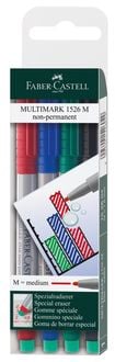 Produktbild: Faber-Castell Marker Multimark non-permanent M, 4er Set