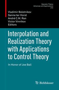 Produktbild: Interpolation and Realization Theory with Applications to Control Theory