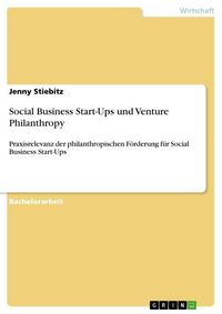 Produktbild: Social Business Start-Ups und Venture Philanthropy