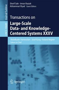 Produktbild: Transactions on Large-Scale Data- and Knowledge-Centered Systems XXXV