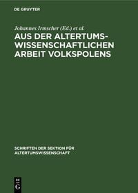 Produktbild: Aus der altertumswissenschaftlichen Arbeit Volkspolens