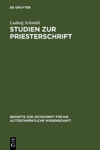 Produktbild: Studien zur Priesterschrift