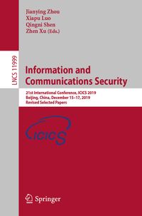 Produktbild: Information and Communications Security