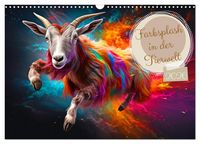 Produktbild: Farbsplash in der Tierwelt (Wandkalender 2026 DIN A3 quer), CALVENDO Monatskalender