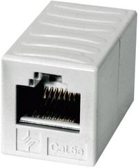 Produktbild: Teleg&auml;rtner RJ45 Netzwerk Adapter CAT 6 [1x RJ45-Buchse - 1x RJ45-Buchse] Alpinwei&szlig;