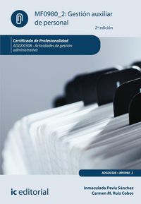Produktbild: Pav&iacute;a S&aacute;nchez, I: Gesti&oacute;n auxiliar de personal : actividades