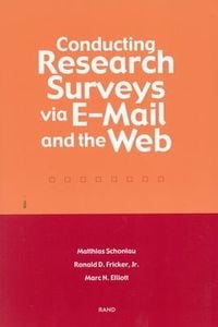 Produktbild: Conducting Research Surveys Via E-mail and the Web