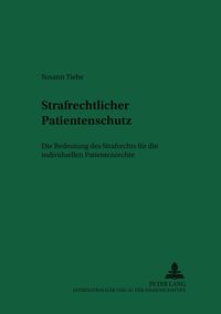 Produktbild: Strafrechtlicher Patientenschutz