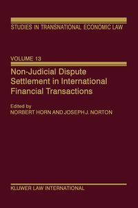 Produktbild: Non-Judicial Dispute Settlement in International Financial Transactions