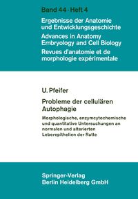 Produktbild: Probleme der cellul&auml;ren Autophagie