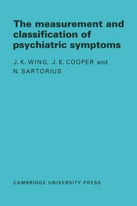 Produktbild: Measurement and Classification of Psychiatric Symptoms