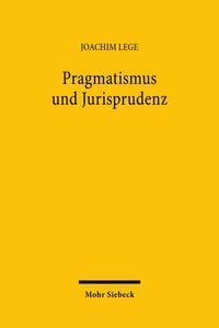 Produktbild: Pragmatismus und Jurisprudenz