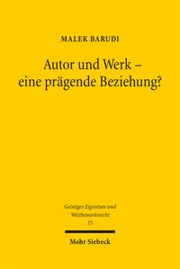 Produktbild: Autor und Werk - eine pr&auml;gende Beziehung?