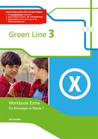 Green Line 3. Workbook Extra mit Audio-CDs für Einsteiger in Klasse 7 