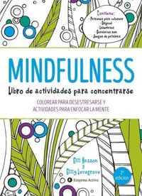 Produktbild: Mindfulness. Libro de Actividades Para Concentrarse