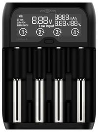 Produktbild: Ansmann Lithium 4 Universalladeger&auml;t mit 2x 18650 Akkuzellen (2600mAh) Ladeger&auml;t LiIon, LiFePO4, NiMH 18500, 18650, 14500, 16340