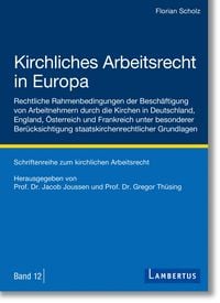 Produktbild: Kirchliches Arbeitsrecht in Europa