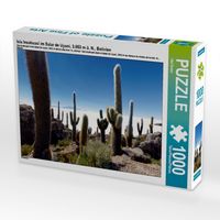 Produktbild: CALVENDO Puzzle Isla Incahuasi im Salar de Uyuni, 3.653 m &uuml;. N., Bolivien | 1000 Teile Lege-Gr&ouml;&szlig;e 64x48cm Foto-Puzzle f&uuml;r gl&uuml;ckliche Stunden