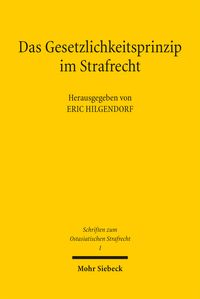Produktbild: Das Gesetzlichkeitsprinzip im Strafrecht