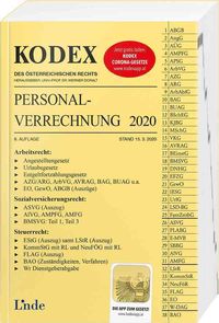 Bild vom Artikel KODEX Personalverrechnung 2020 vom Autor Josef Hofbauer