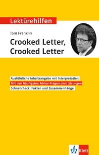 Produktbild: Lekt&uuml;rehilfen Tom Franklin 'Crooked Letter, Crooked Letter'