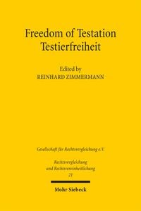 Produktbild: Freedom of Testation / Testierfreiheit