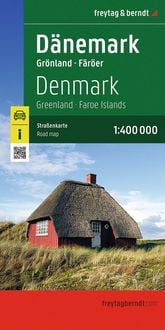 Produktbild: Freytag & berndt Stra&szlig;enkarte D&auml;nemark, Gr&ouml;nland - F&auml;r&ouml;er 1:400.000