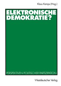 Produktbild: Elektronische Demokratie?