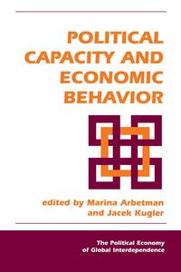 Produktbild: Political Capacity And Economic Behavior