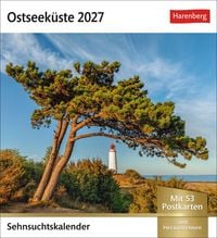 Produktbild: Ostseek&uuml;ste Sehnsuchtskalender 2027 - Wochenkalender mit 53 Postkarten