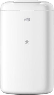 Produktbild: TORK 564000 564000 M&uuml;lleimer 5 l Kunststoff (B x H x T) 190 x 338 x 160 mm Wei&szlig; 1 St.