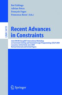 Produktbild: Recent Advances in Constraints