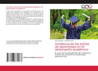 Produktbild: Incidencia de los estilos de aprendizaje en el desempe&ntilde;o acad&eacute;mico