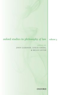 Produktbild: Oxford Studies in Philosophy of Law Volume 3