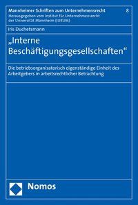Produktbild: "Interne Besch&auml;ftigungsgesellschaften"