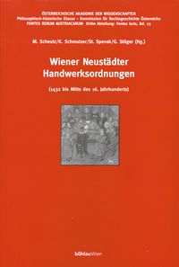 Produktbild: Wiener Neust&auml;dter Handwerksordnungen
