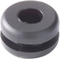 Bild vom Artikel HellermannTyton HV1216-PVC-BK-N1 Kabeldurchführung   Klemm-Ø (max.) 5 mm Plattenstärke (max.) 1.5 mm PVC Schwarz 1 St. vom Autor 