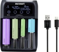 Produktbild: VOLTCRAFT IPC-2 Rundzellen-Ladeger&auml;t NiMH, NiCd, LiIon, LiFePO Mini (AAAA), Micro (AAA), Mignon (AA), Baby (C), Sub-C, A, 10440