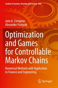 Produktbild: Optimization and Games for Controllable Markov Chains