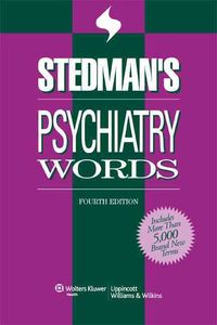 Produktbild: Stedmans Psychiatry Words 4/e