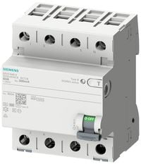 Produktbild: Siemens 5SV33444 5SV3344-4 Fehlerstrom-Schutzschalter B 4polig 40A 0.03A 400V
