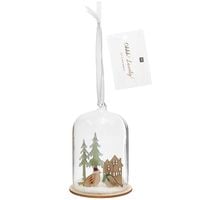 Produktbild: Glashaube Winterlandschaft Zum H&auml;ngen