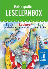 Produktbild: Meine gro&szlig;e Leselernbox: Spukgeschichten, Zauberergeschichten, Zoogeschichten