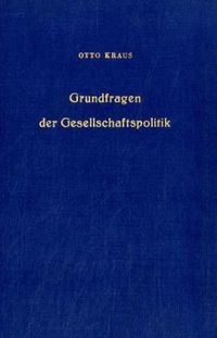 Produktbild: Kraus, O: Grundfragen /Gesellschaftspolitik
