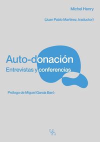 Produktbild: Auto-donaci&oacute;n Entrevistas y conferencias