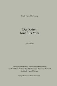 Produktbild: Der Kaiser baut f&uuml;rs Volk