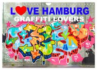 Produktbild: LOVE HAMBURG - GRAFFITI LOVERS (Wandkalender 2026 DIN A4 quer), CALVENDO Monatskalender