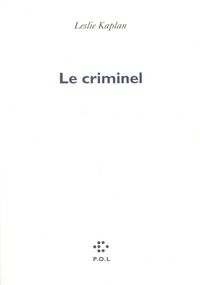 Produktbild: Le criminel