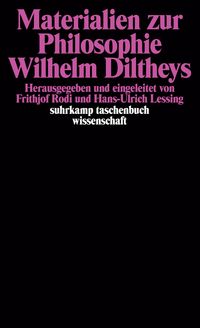 Produktbild: Materialien zur Philosophie Wilhelm Diltheys